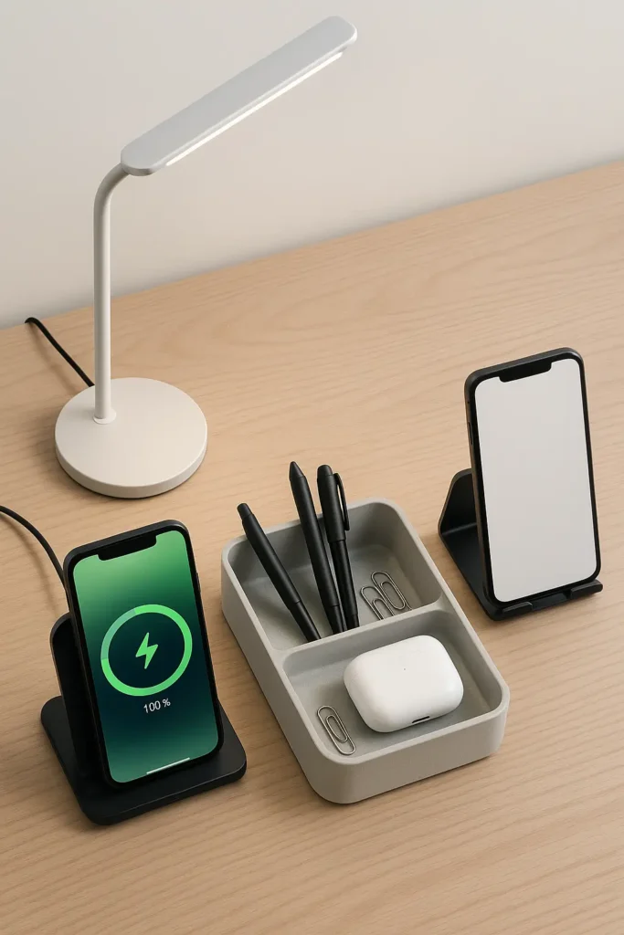 Best things to buy on Amazon for home office - wireless charger, desk organizer, and productivity gadgets for organized workspace